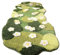 Yagosodee Moss Rug, 3D Stereo Irregular Rug Flowers, Grass Moss Rug for Living Room Bedroom, Indoor Floor Plush Shaggy, Rug Anti- Slip Modern Rugs (60 * 160cm)