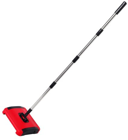 HOLIDYOYO Hand Push Sweeper Electric Floor Cleaner Carpet Sweepers Cordless Vacuum Pet Hair Removal