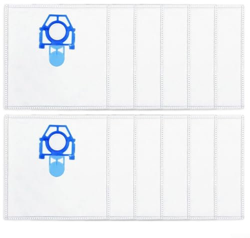 Staubsaugerbeutel für Zelmer Modelle, synthetisches Material für optimale Filtration, erhältlich in 5 oder 12 Packungen (12 Stück)