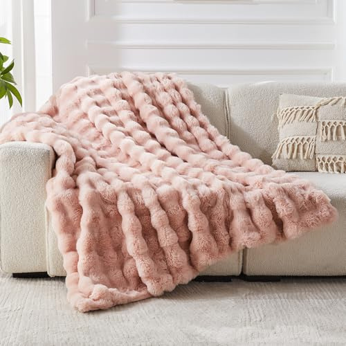 Kunstfell-Überwurfdecke für Couch, 1000 g/m², gemütlich, flauschig, weich, Plüsch, Dicke Sherpa-Decke für Sofa, Schlafzimmer, Wohnzimmer, Muttertag, Geburtstag, Geschenke für Frauen, Heimdekoration