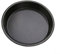 Pumixiy Teglia rotonda per pizza in acciaio al carbonio, antiaderente, per forno a microonde, croccante, per carne, pesce, pollo, disponibile in 6, 7, 8, 9, 25 cm, nero (A)