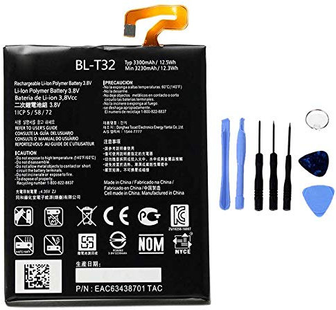 BATTERIA COMPATIBILE CON LG G6 BL-T32 H870 AD ALTA CAPACITÀ 3300MAH CON KIT SMONTAGGIO INCLUSO
