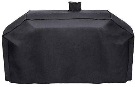 ProHome Direct Robuste Grillabdeckung für Smoke Hohlgas/Holzkohlegrill und mehr, UV- und wasserbeständiges Gewebe, wetterfeste Abdeckung, 79 Zoll, schwarz