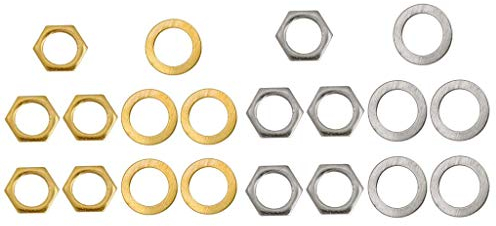 10 Stü Eisen E Gitarre Bass Ausgänge Klinkenbuchse Muttern A + C