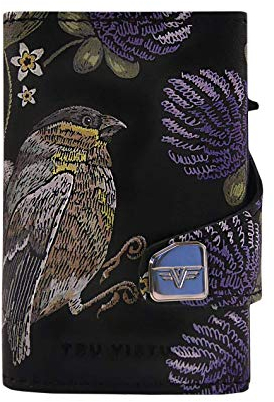 TRU VIRTU® Wallet Click & Slide Bird & Clover/Titan