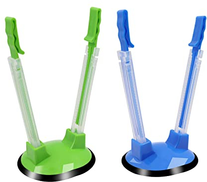 Adjustable Baggy Rack Stand 2 Pack. Tezam Prop Plastic Ziploc Freezer Storage Bags Open Hands-Free to Pour Leftovers, Snacks and Meal Prep Ingredients With No Food Spills or Kitchen Mess