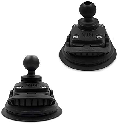 Composite Windshields Suction Cup Base Mount with 1'' Ball for All Industry Standard 1 inch / 25mm / B Size Socket Arm, Compatible with RAM, Arkon, iBolt and More (1'' Ball Suction Cup)