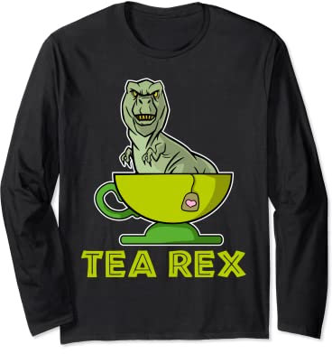Le thé Rex quitte la tasse du matin Tasse de thé Manche Longue
