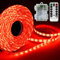 Homeleo Red LED Strip Lights Battery Powered, LED Light Strip with Remote for Valentines Decorations Halloween Parade Costume Birthday Graduation Party Crafts Bicycle Safety Lights(3M, 90Led)