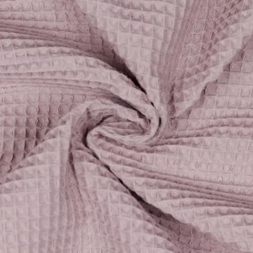 VmG-Store Waffelpique Meterware 40 Farben Waffel Stoff 100% Baumwollstoff Tex Standard 100 (045 LilaC, 100 x 150cm)