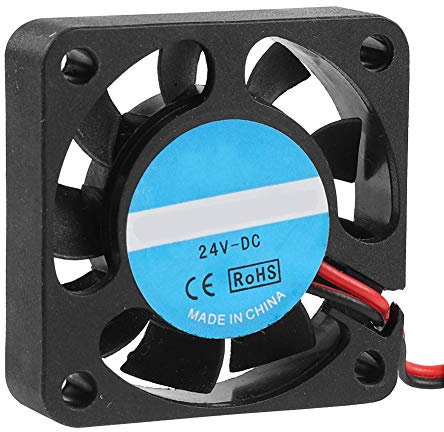 Annadue 2Pcs 3D Printer Cooling Fan, 24V 4010 7000Rpm Extruder Cooling Fan Large Wind Small Blower Fan Quiet Blowing 3D Printer Accessories