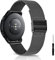 KeeFos 22mm Métal Bracelet Compatible avec Xiaomi Watch S4/S3/S1 Pro/Redmi Watch 5 Active/5 Lite, Hommes et Femmes Bracelet, Métal Bracelets de Remplacement - Noir