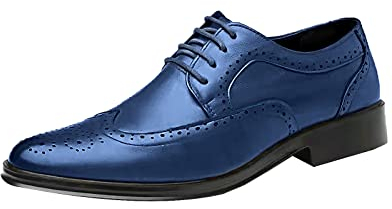 Rimhold Herren Brock Schuhe Hochzeit Schuhe Formelle Schuhe Flügel Spitze Oxford Schnürung Party Schuhe Büro Classic Derby
