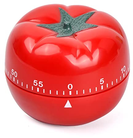 Tomate Minuteur de Cuisine Alarme Rotative Mécanique, Minuteur de 60 Minutes pour la Cuisson Compte à Rebours