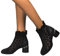 EGSDMNVSQ Sandali Pizzo Donna Scarpe con Tacco Alto con Tacco Grosso Stivaletti Trasparente Petalo Ricamato Stivali Eleganti Traspirante Estive