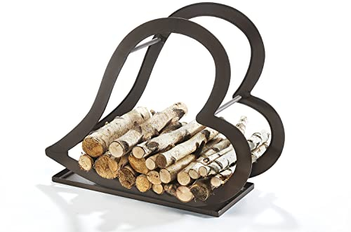 Kobolo Kaminholzregal Metallregal - Rusty - Metall - braun - 68x24x55cm