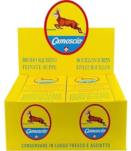 Grace nnvg DADI PER BRODO DI CARNE DI MANZO SVIZZERI ''CAMOSCIO'' ESPOSITORE DA 8 SCATOLE DA 120 G