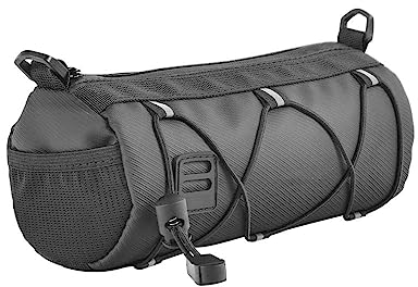 Creperture Fahrrad-Lenkertasche, 2,5 l Fahrrad Vordertasche Rahmen Aufbewahrungstasche mit Schultergurt Lenker Barrel Tasche für Rennrad Mountainbike Radfahren Zubehör