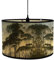 FANSU Lampenschirm fuir Tischlampe,Klassisch Lampenschirm Hängelampe Lampenabdeckung für Stehlampe Tischlampe Deckenleuchte Wohnzimmer Moderner Deko (30 * 20cm,Wald)
