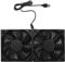 Dovhmoh 120Mm 5V USB Powered PC Router Dual Fans High Cooling Fan for Router Modem Receiver