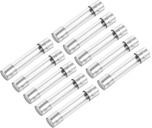 QUARKZMAN 250V 15A 6 x 30mm Glassicherungen x 10 Stück Schnellwirkende Glasröhrensicherung für Schaltungsschutz, [Silberton]