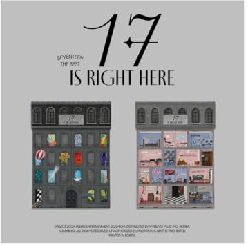 Dreamus [Exclusive Pob] SEVENTEEN - Best Album 17 is Right Here (WEVERSE Shop 2 ver. SET : 2 Photocards + 2 Logo Acrylic Phone Stand + 1 Group Photo Frame), PLD0380E