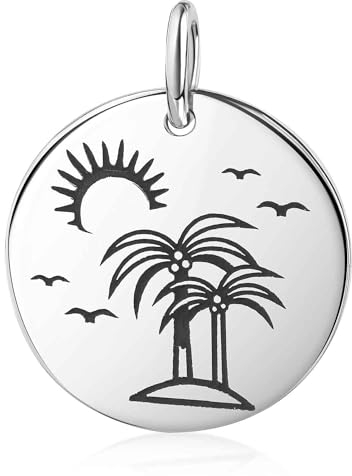 Materia Palmen Schmuck Anhänger Silber 925 Damen KA-24-Ohne Kette