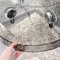 Raidley No Drill Clear Wall Caddy, Raidley Easymount Bathroom Storage Shelf, No Drilling Required Suction Cup Caddy, Bathroom Shelf, No Drill Corner Shelf, Raidley Suction Cup Caddy (Grey)