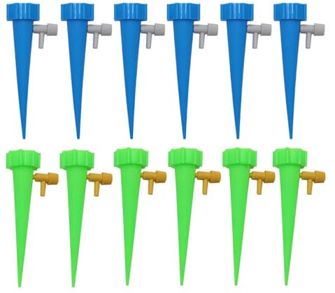 BIRLOZA 12 Pièces Irrigation Goutte à Goutte Kit Goutte à Goutte Bouteille Kit Automatiques D'arrosage Système Réglable vannes Arroseurs pour Plantes en Pot pour Jardin Balcon Vacances Fleurs