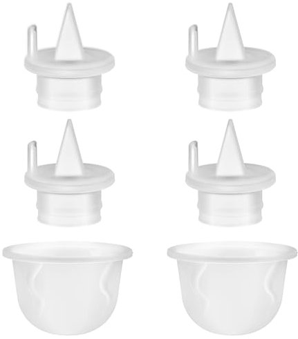 6stk Ersatzteile Milchpumpen für Babybuddha, Inklusive 4 Silikon-Entenschnabel Ventil und 2 Silikon Milchpumpe Membran BPA-Freier DEHP-Freier Milchpumpe Zubehör für Zomee Z1/Z2