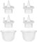 6uds Repuesto Extractor Leche para Babybuddha, Incluye 4 Válvulas de Pico de Pato Sacaleches y 2 Diafragma Silicona Sacaleches Accesorios Extractor de Leche Sin BPA y Sin DEHP para Zomee Z1/Z2