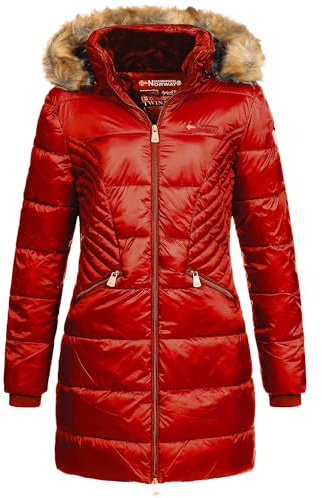 Geographical Norway Damen Winterjacke Parka Jacke Fellkapuze Kapuzenjacke Cora IMS Production S M L XL XXL