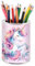 Pot à crayons licorne rose - Pot à crayons - Organiseur de bureau - En métal - Pour enfants et filles - Pour la rentrée des classes