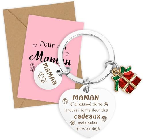 Cadeau Fete Des Meres Cadeau Maman Porte-Clés Maman Original Porte Clefs Carte Idee Cadeau Anniversaire Femme Original Cadeaux Mariage Retraite Pour Maman Mères Belle-Mères Cadeaux De Fils Fille