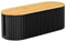Voency Cable tidy box,Cables management box with Bamboo Lid Cables Organised Box for Storage Organising Management Desk TV Computer USB Hub Strips Cords Cables Organised Box Black