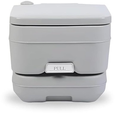 OLPRO 10 Litre Portable Camping Toilet – Outdoor Toilet for Adults, Campervan, Travel, Festivals – Portable Loo for Camping, Portaloo, Caravan, Porta Potty, Emergency or Home Use