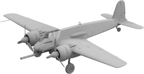 Takom 48002 Henschel Hs 129 B-3 w/Interior – 1:48 Flugzeug Modellbausatz – Inkl. Klarsicht-Rumpf, 75mm Kanone (BK 7.5) & Motordetails – Ungebaut