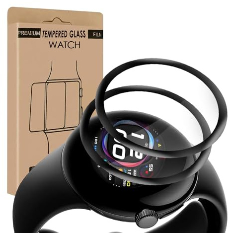 Cable Leader Schutzfolie für Panzerglas für Google Pixel Watch 4/3/2/1 41mm, 2 Stück Sensitive Touch Schutzglas, Keine Blasen, Anti Kratzer, HD-Klar Google Pixel Watch 4 41mm Displayschutzfolie