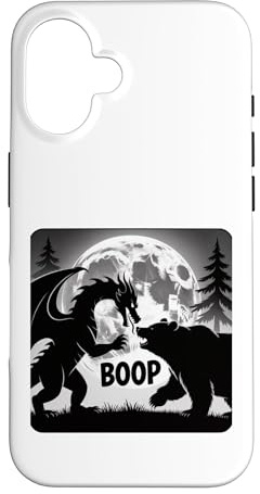 Hülle für iPhone 16 Bear Poke Der Schlangendrache bei Vollmond im Wald