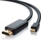 CSL - 90cm 4k Mini Displayport 1.2 auf HDMI Kabel UHD 4kx2k | Kompatibel mit Thunderbolt 1- und Thunderbolt 2-Ports | 4K Ultra HD 2160p / Full HD 1080p | Kompatibel mit Apple/Lenovo/Surface | schwarz