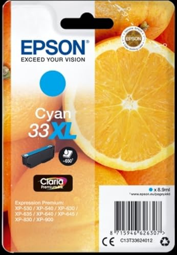 Epson C13T33624012 - CYAN 33XL CLARIA PREMIUM INK