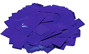 Metallic Konfetti rechteckig 55x18mm, blau, 1kg