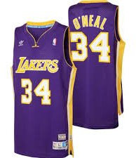 Mitchell & Ness Shaq O'Neal #34 Los Angeles Lakers 1996-97 Swingman NBA Trikot Lila, M