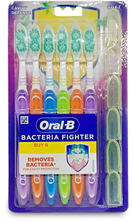 Oral-B Cavity Defense Zahnbürste, 6 Stück, Weiß, Manuell