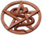 Windalf Schutz Pentagramm Schlange Wandfigur PENTARA Ø 23 cm Heil und Wunschsymbol Wandskulptur Wandrelief Handarbeitete Wanddeko