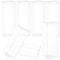 BENECREAT 30PCS Klare Hochzeitsbevorzugungsboxen 5x5x15cm Rechteck PVC Transparente Geschenkboxen für Schmuck Speicher Display, Hochzeit, Valentinstag