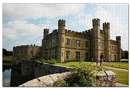 UK England Leeds Castle Maidstone Jigsaw Puzzle 1000 Piece Game Artwork Travel Souvenir Wooden