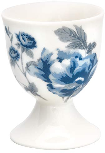 GreenGate Eierbecher Charlotte Weiß Blumen Blau Porzellan Geschirr