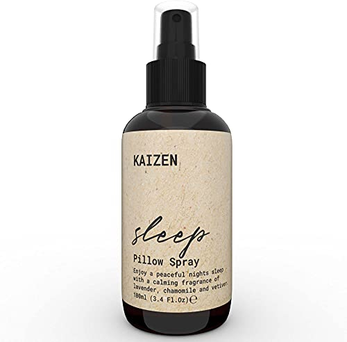 Kaizen Kopfkissenspray Lavendel - 100ml - Beruhigend & wohltuendes Lavendelspray zum Einschlafen, Kissenspray zum Einschlafen Entspannung, Pillow mist Schlaf Spray