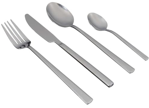 Bo-Camp - Besteck-Set - 4-Personen - Silber